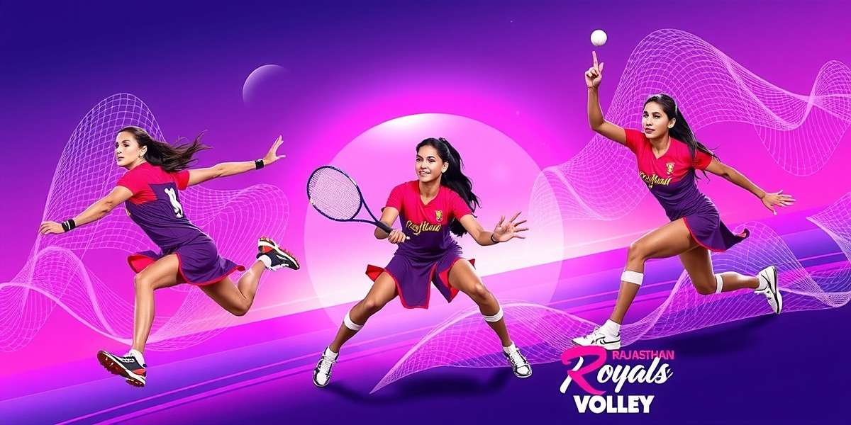 Rajasthan Royals Volley - Upcoming Women's League Concept art for upcoming Rajasthan Royals Volley women's league